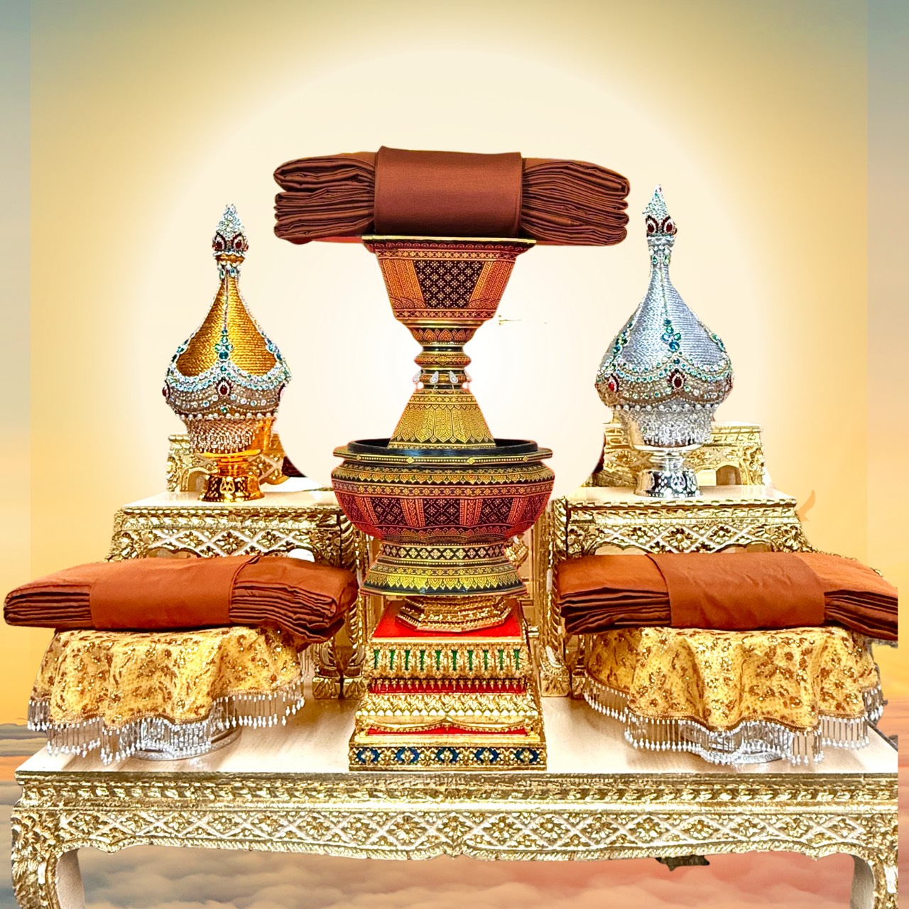 ทำบุญ วัดไทย