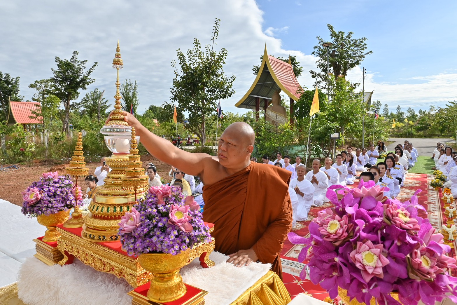 พิธีบังสุกุลกลางแจ้ง